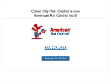 Tablet Screenshot of culvercity-pestcontrol.com